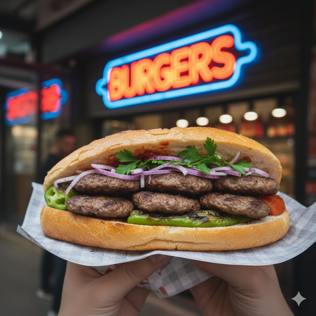 Sandwich with 6 Akçaabat meatballs
