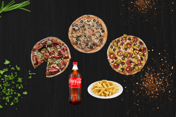 3-Pizza Menu (25 cm)