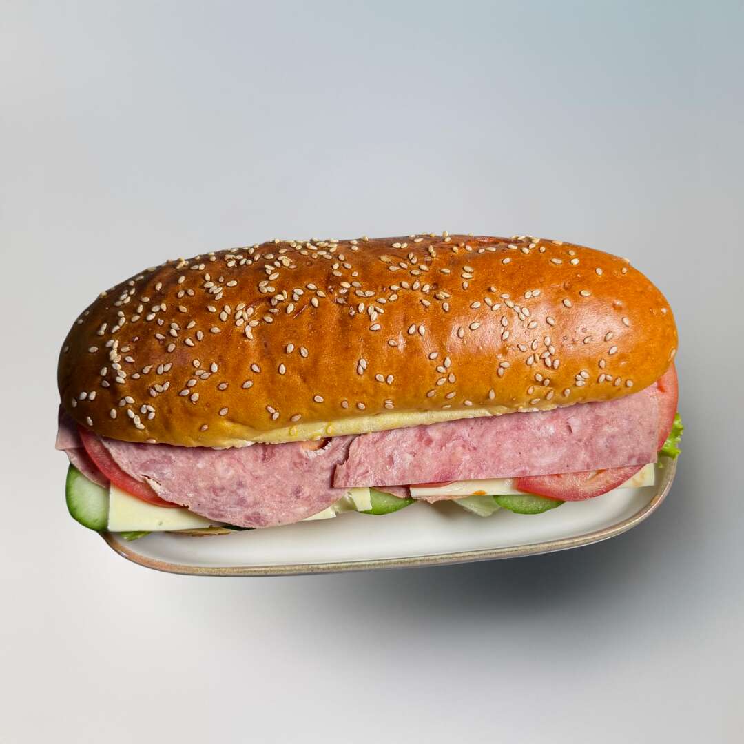 Smoked beef and Kashar cheese sandwich