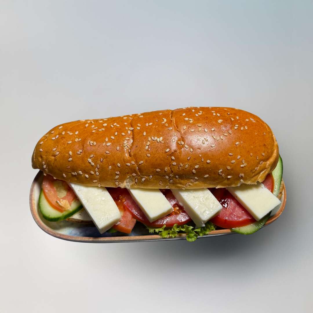 White cheese sandwich