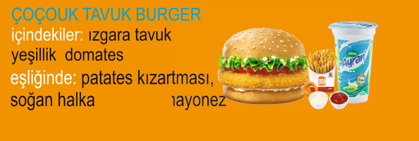 ÇOCUK TAVUK BURGER 