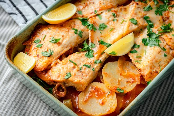 Fırınlanmış Levrek Fileto (Rezene Soslu)