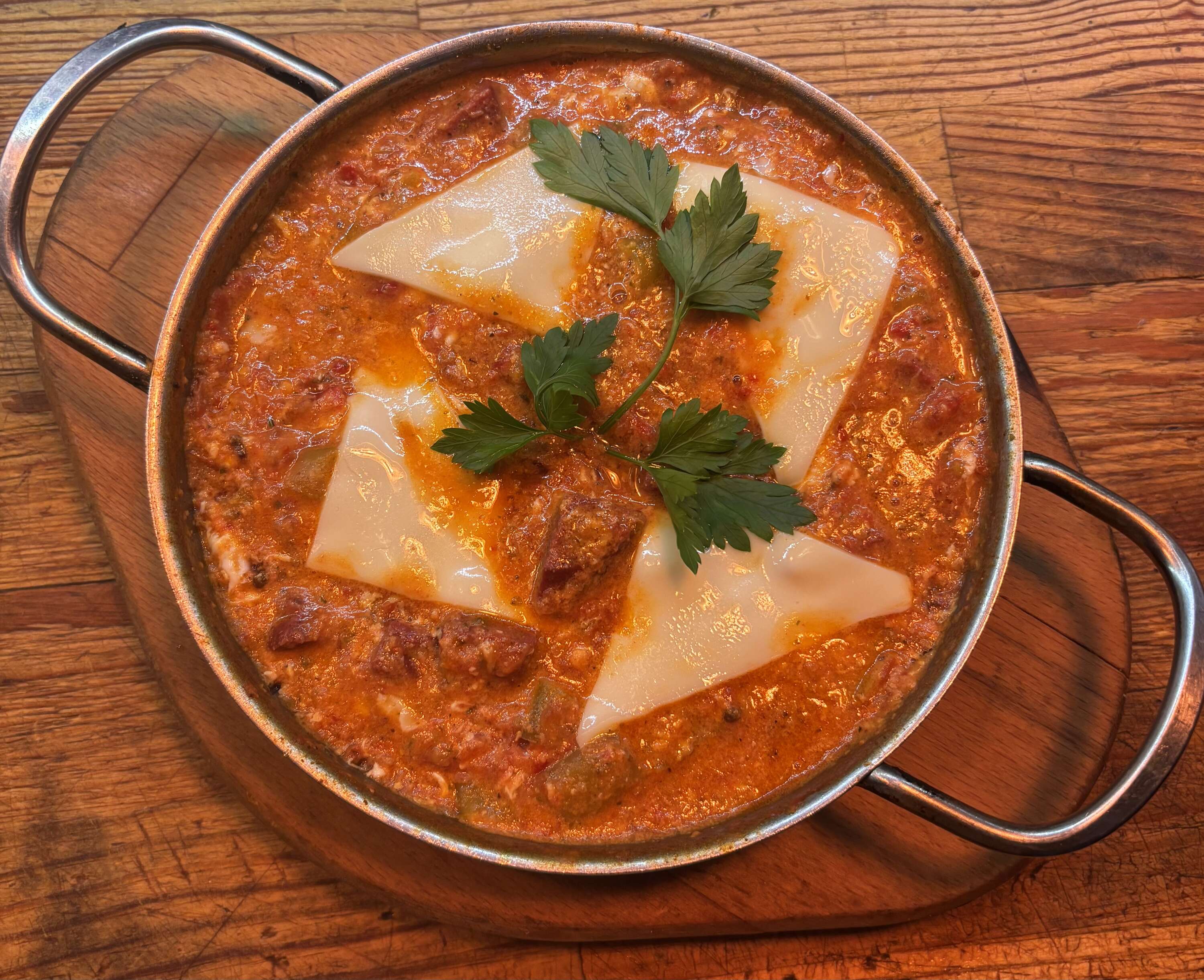 Sucuk and Kaşar Menemen