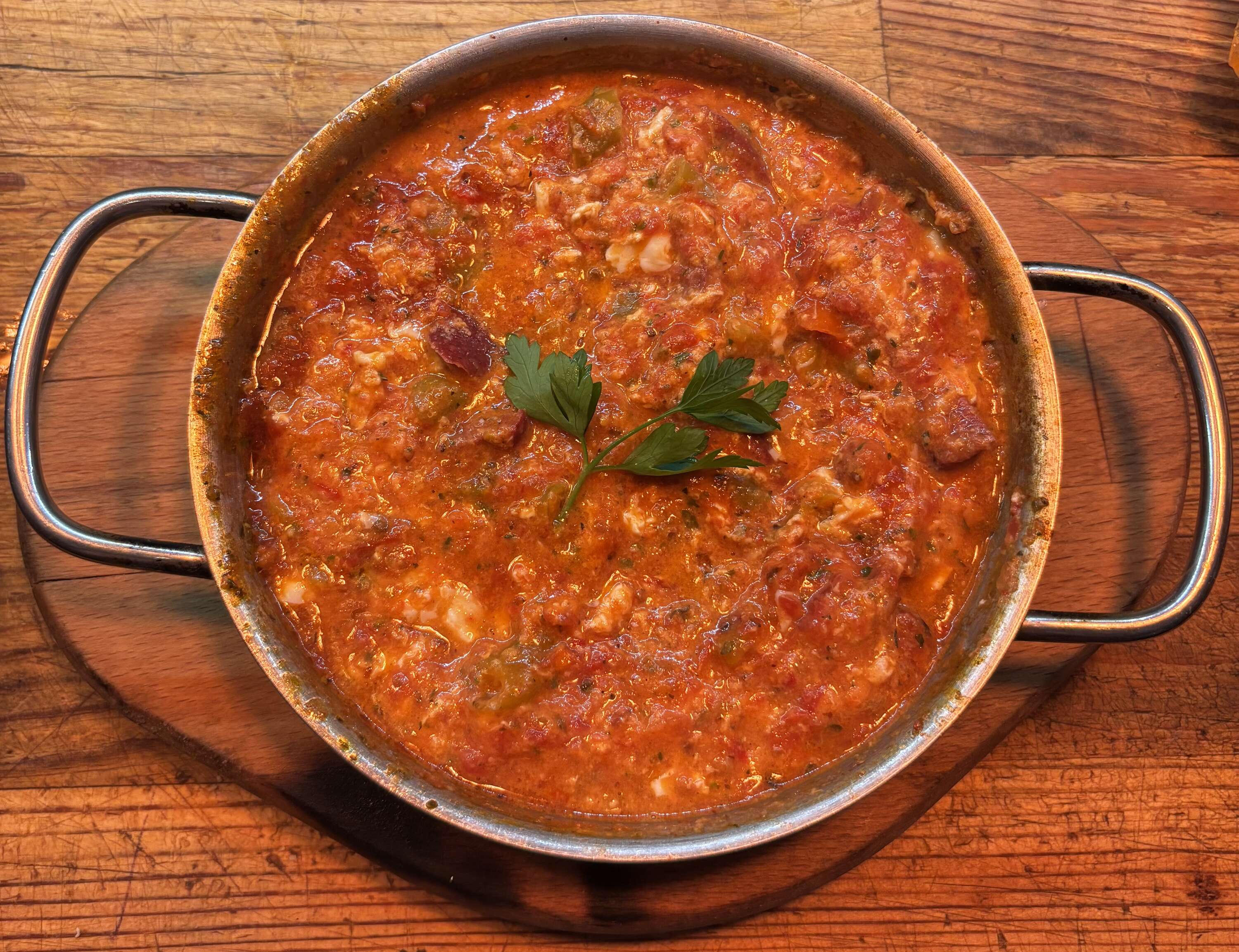 Menemen with sucuk