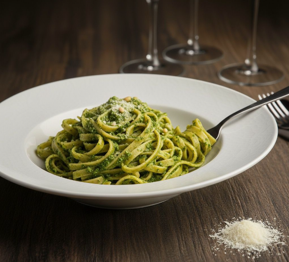 Pesto Soslu Fettucine