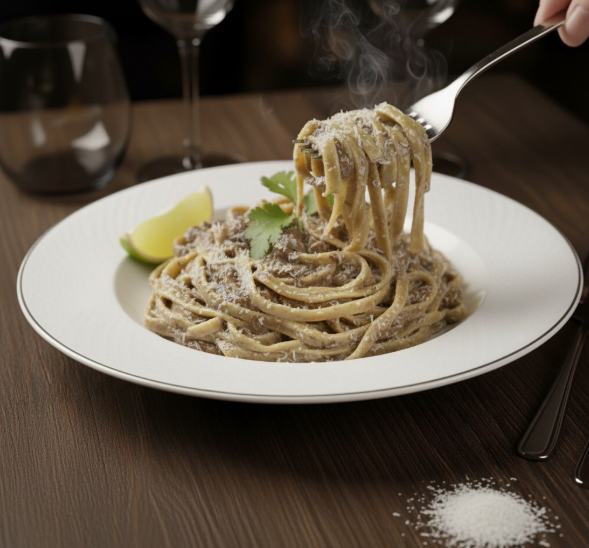 Köz Patlıcanlı Fettucine