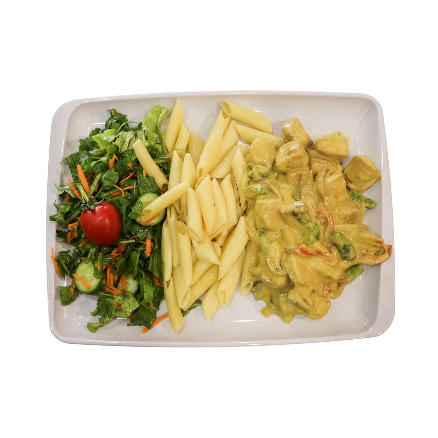 Chicken with curry sauce