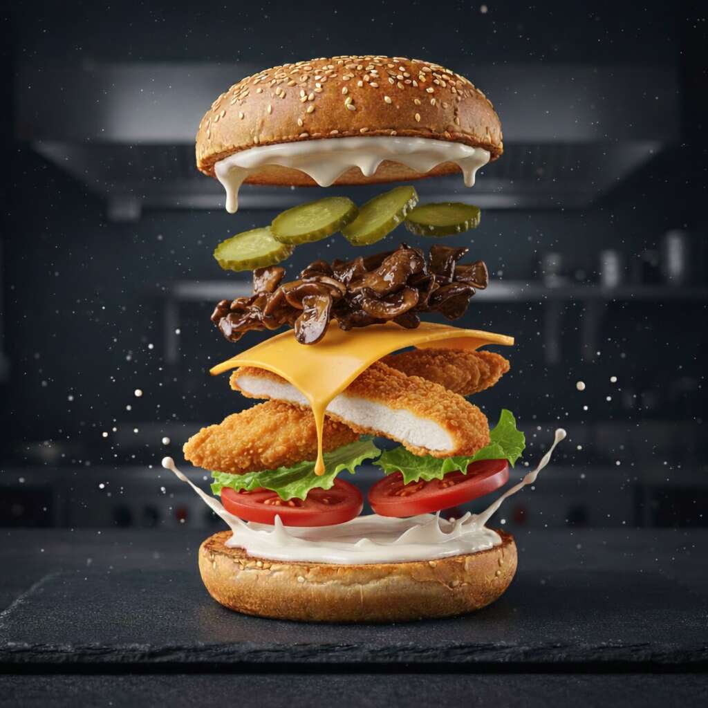 24. Truffle Tavuk Burger