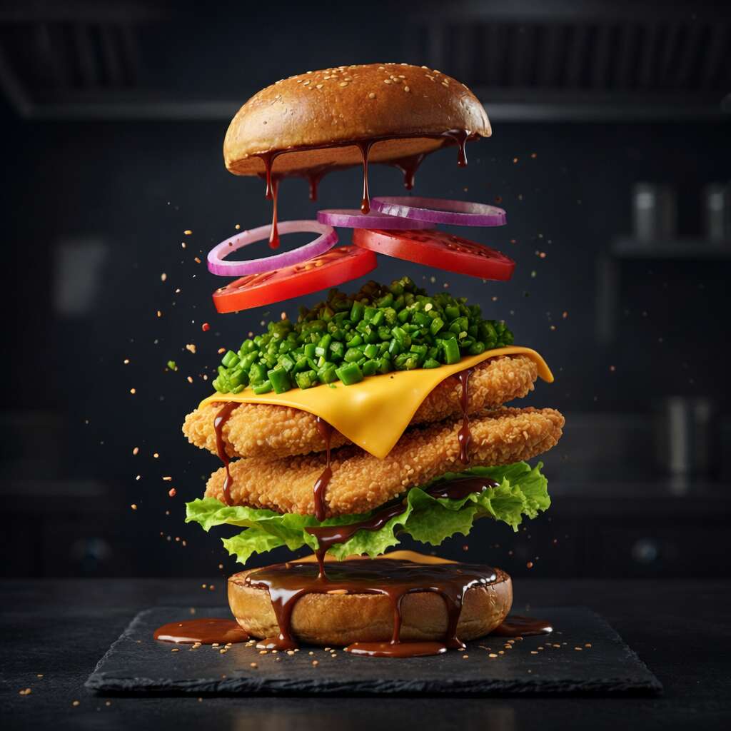 25. Green Chile Tavuk Burger
