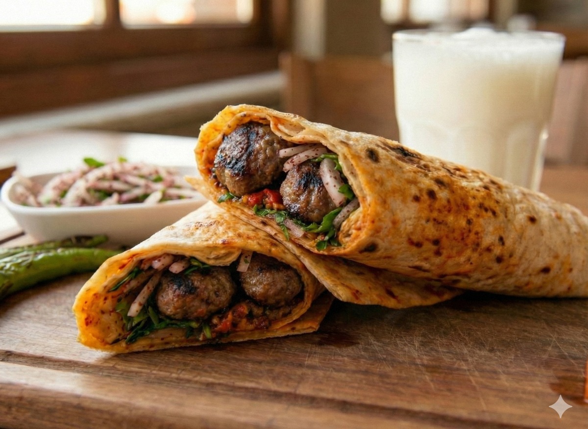 Grilled köfte wrap