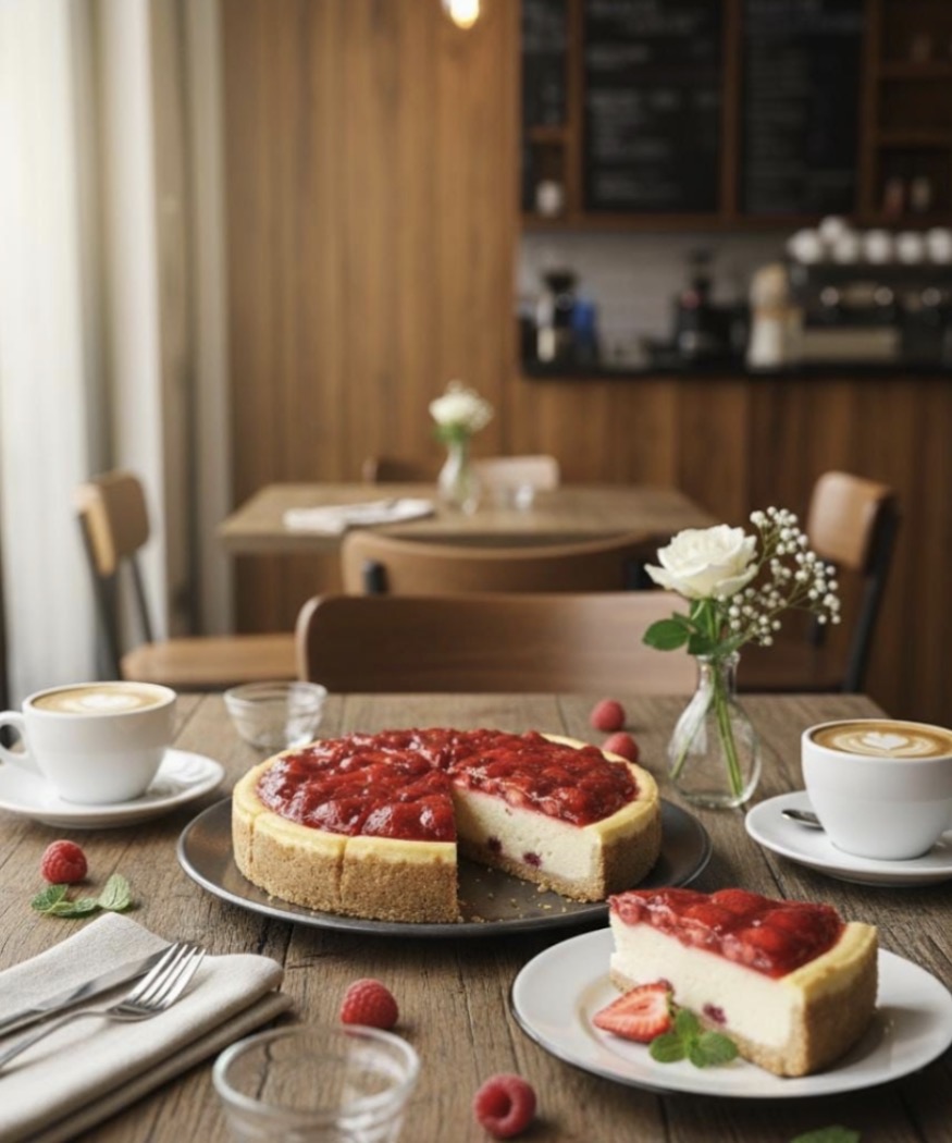 Red fruit cheesecake