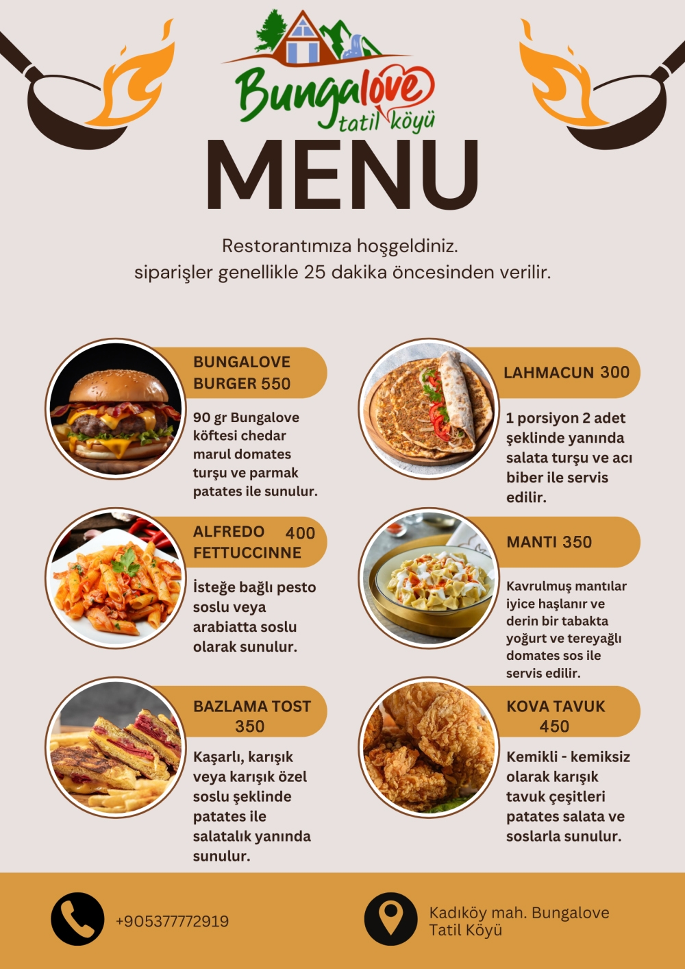 FAST FOOD MENÜ 