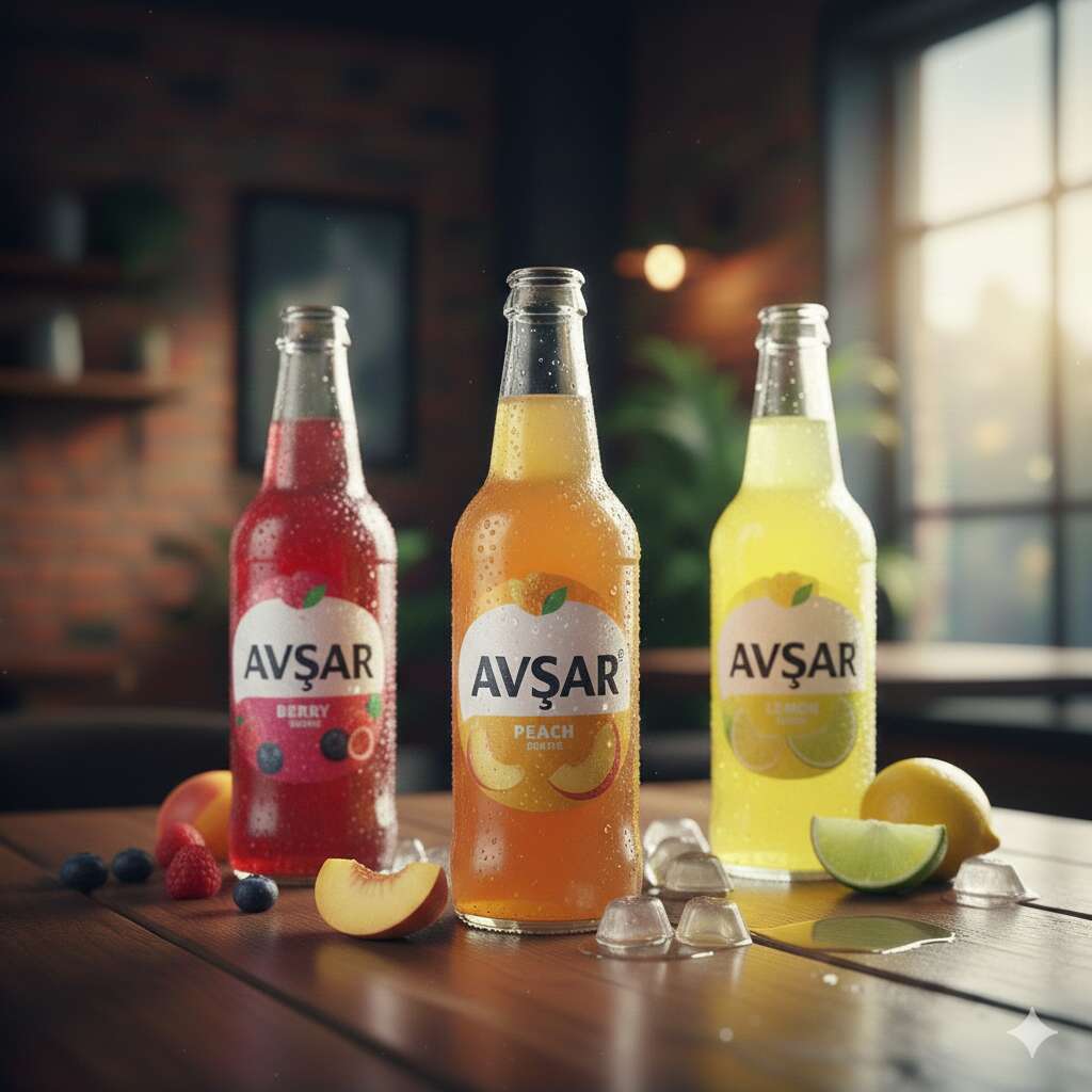 Meyveli Soda (Elma, Limon, Karadut, Frenk Üzüm)