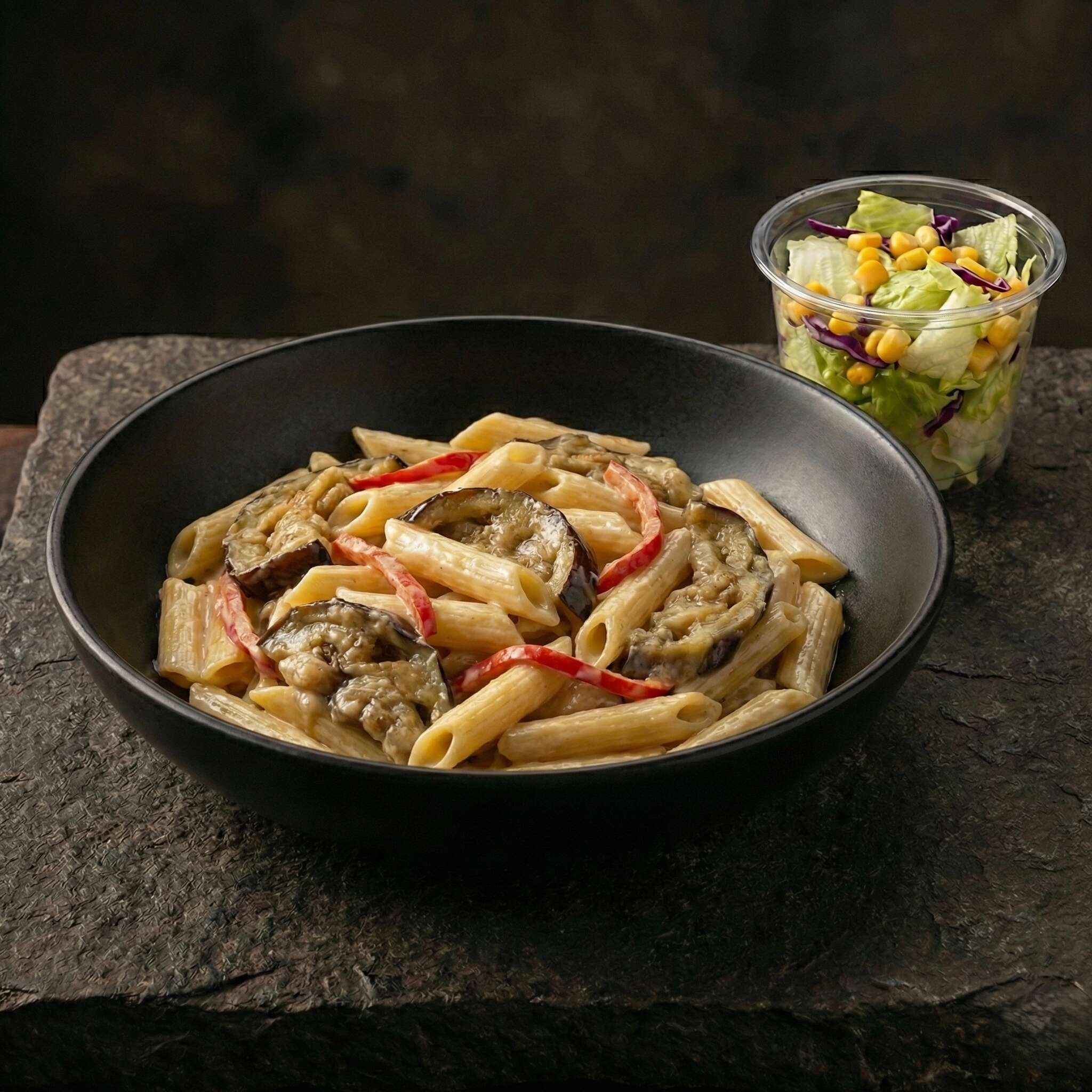 Köz Patlıcanlı Makarna