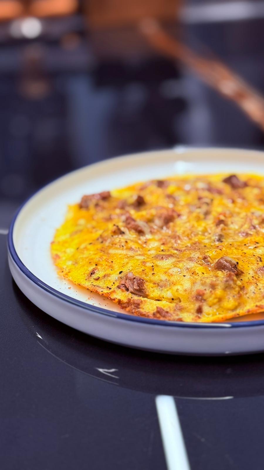 Kavurmalı Mozarellalı Yumurta