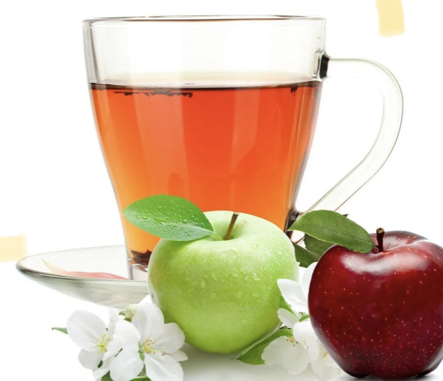 Apple-flavoured hot drink