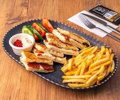 Large mixed toasted sandwich