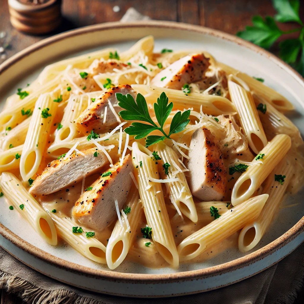 Kremalı Tavuklu Penne