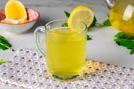 Mint and lemon tea