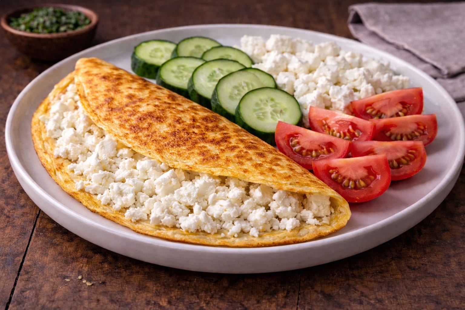 BEYAZ PEYNİRLİ OMLET