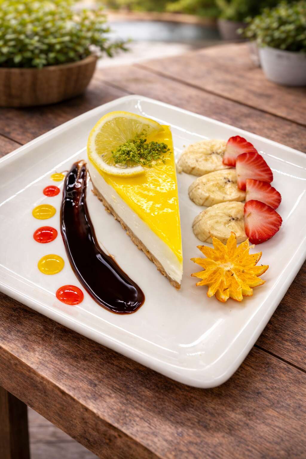 Lemon cheesecake