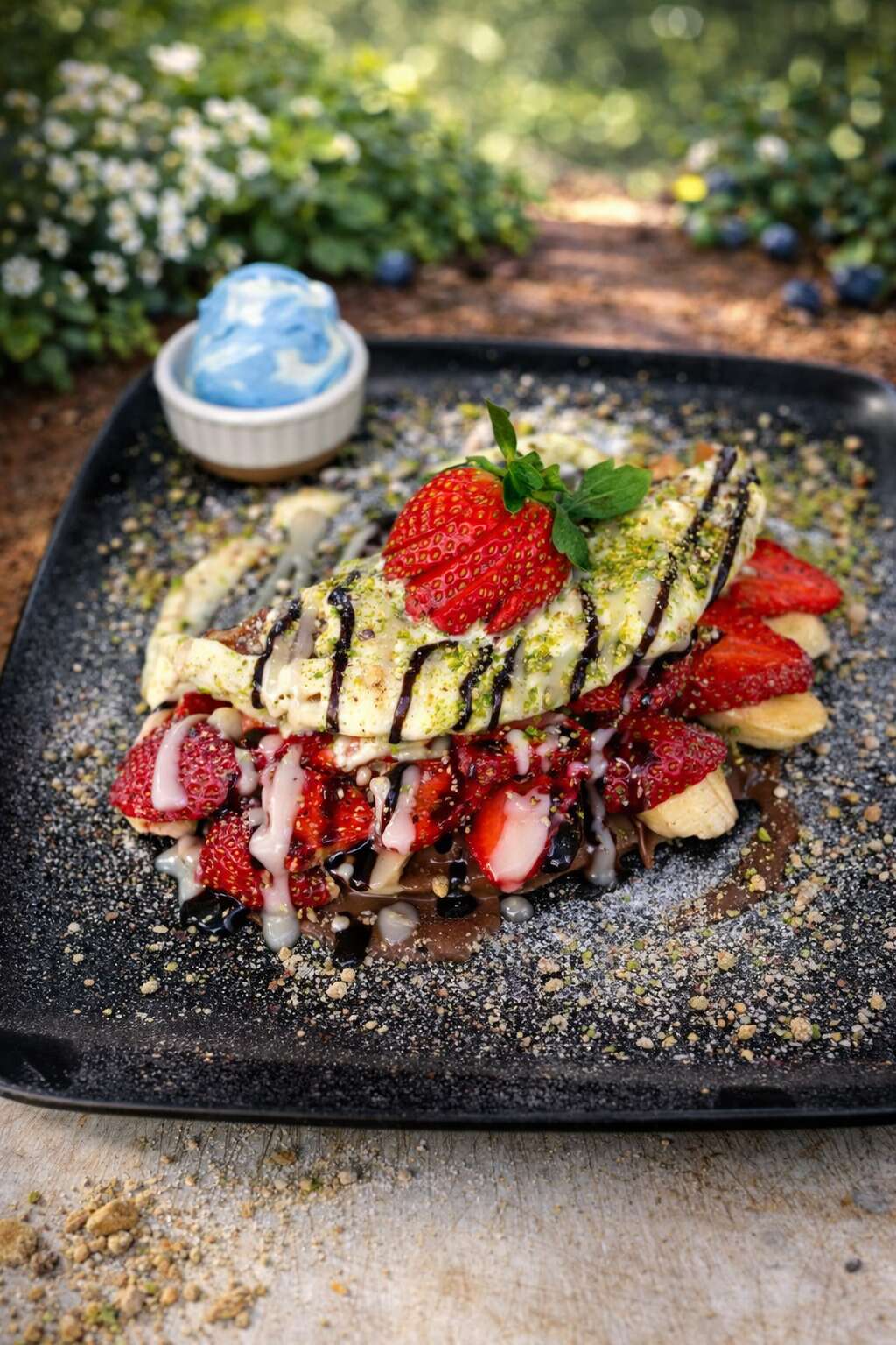 Black on White Waffle