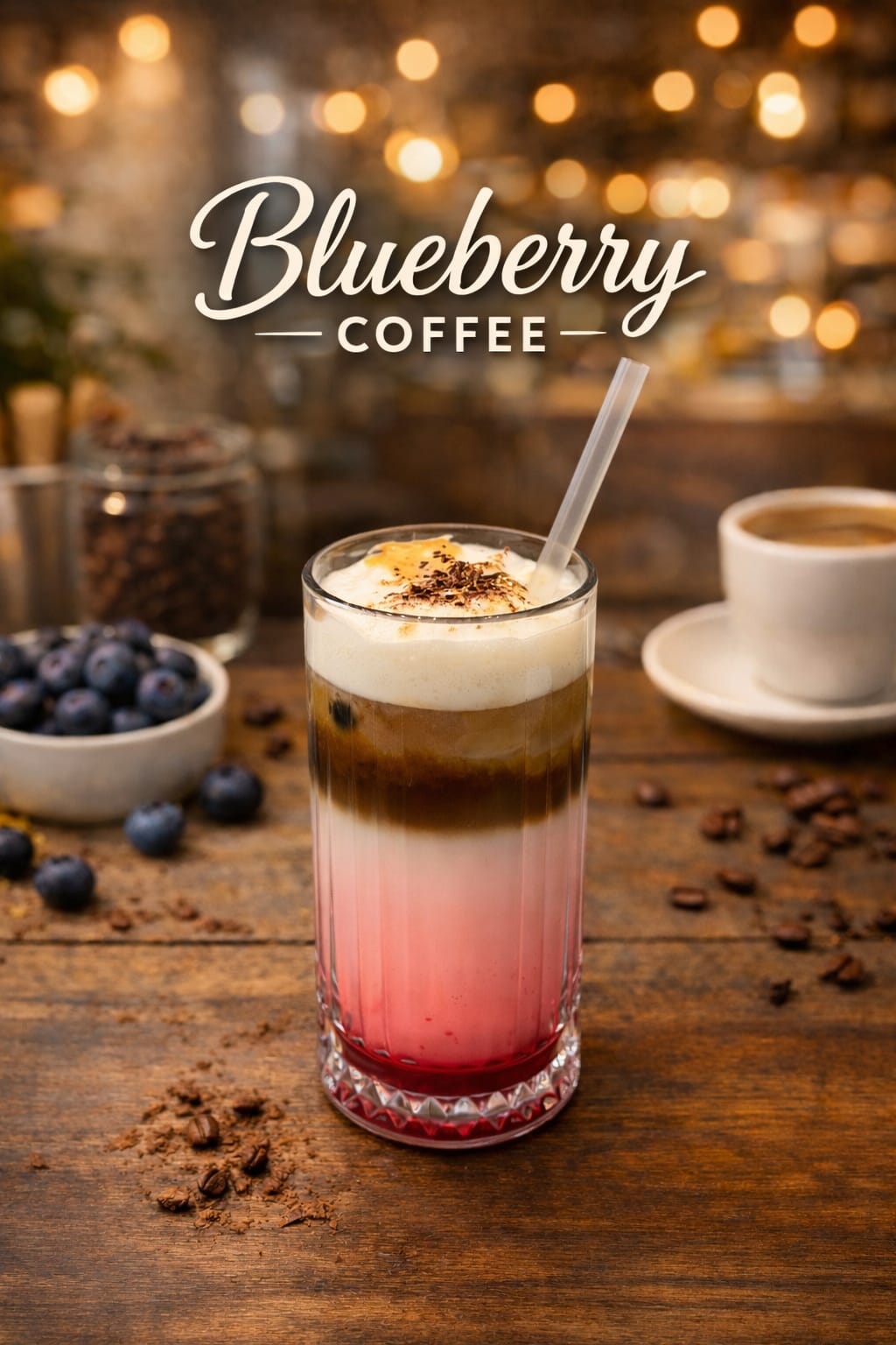Blueberry Iced Latte