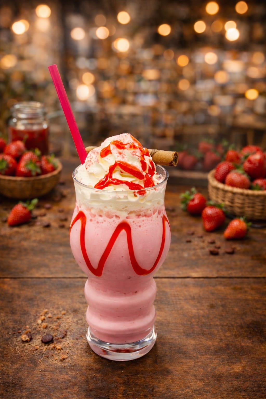 Strawberry milkshake