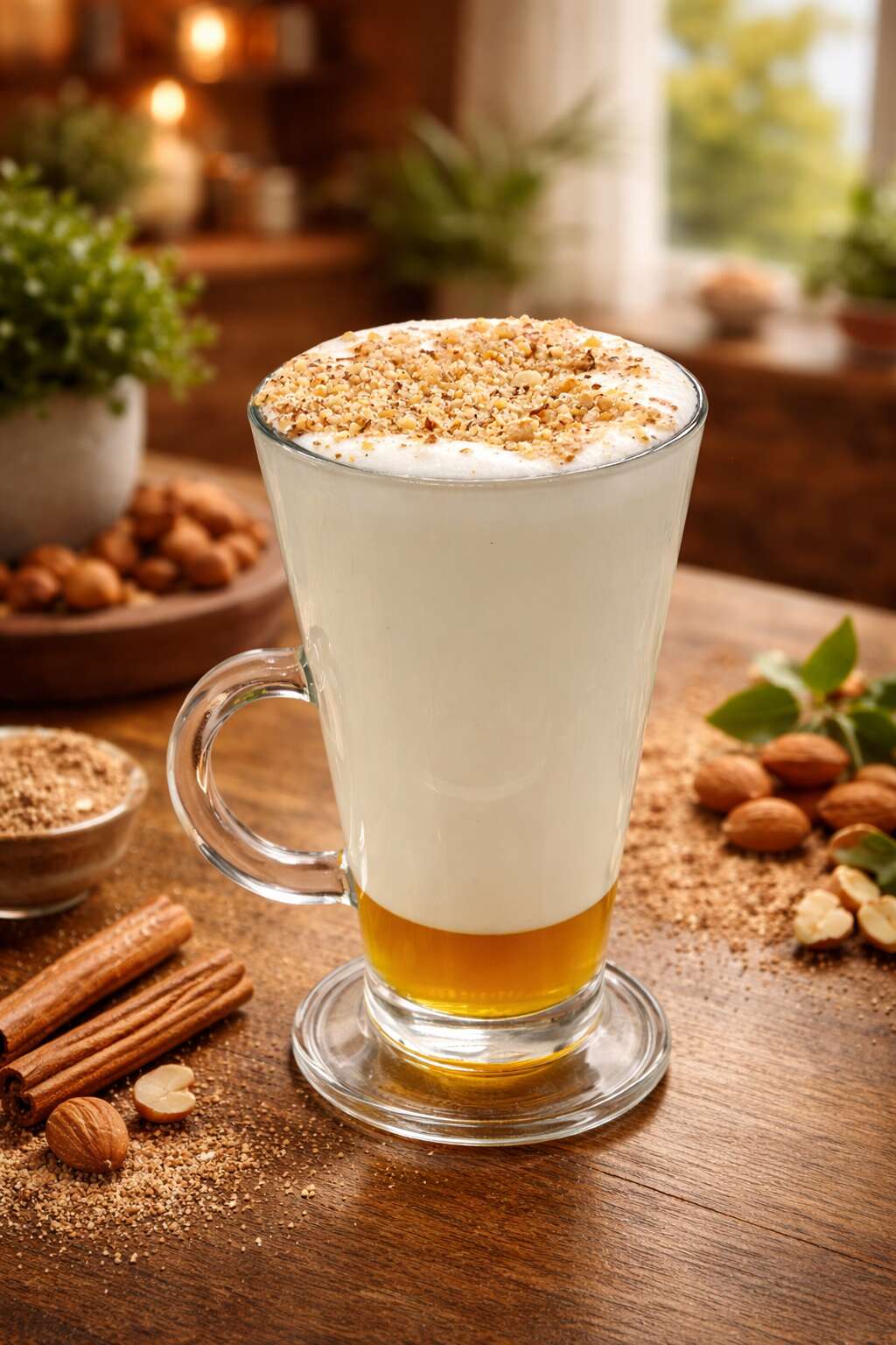 Honey and almond salep