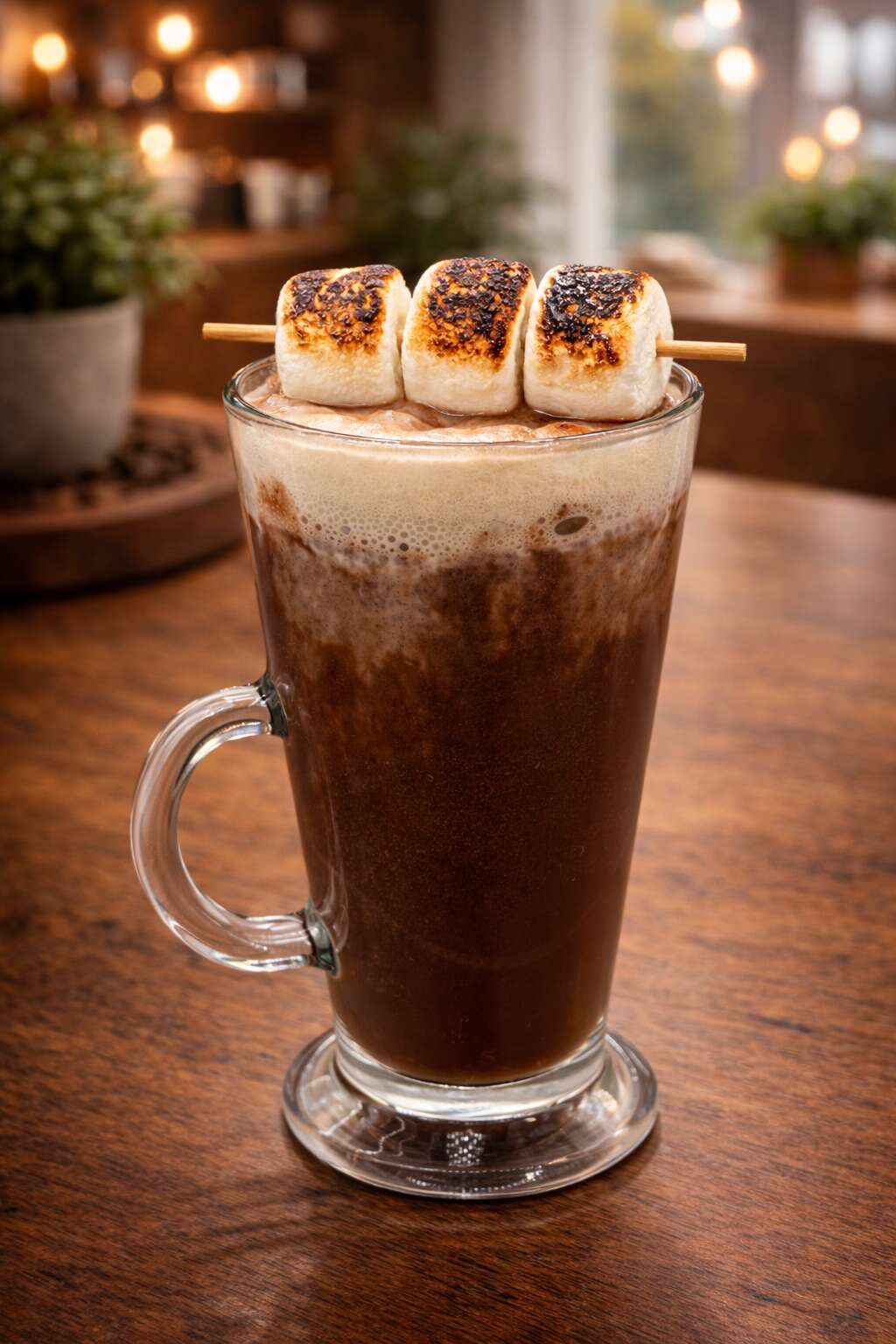 Hot chocolate with marshmallows