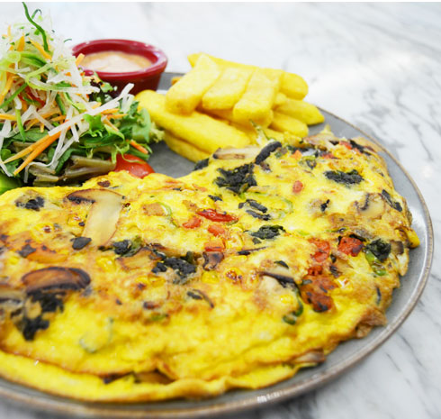 Sebzeli Omlet