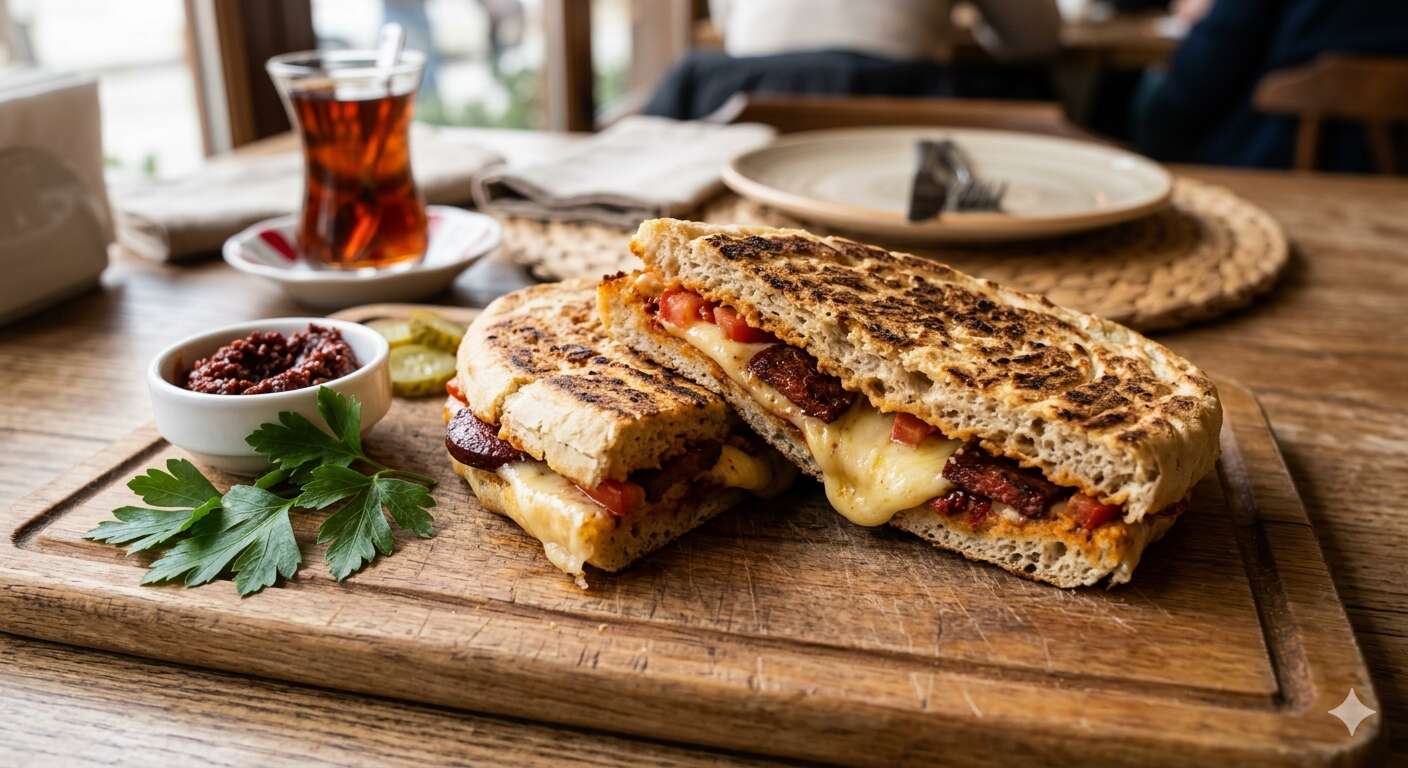 Karışık bazlama tost 