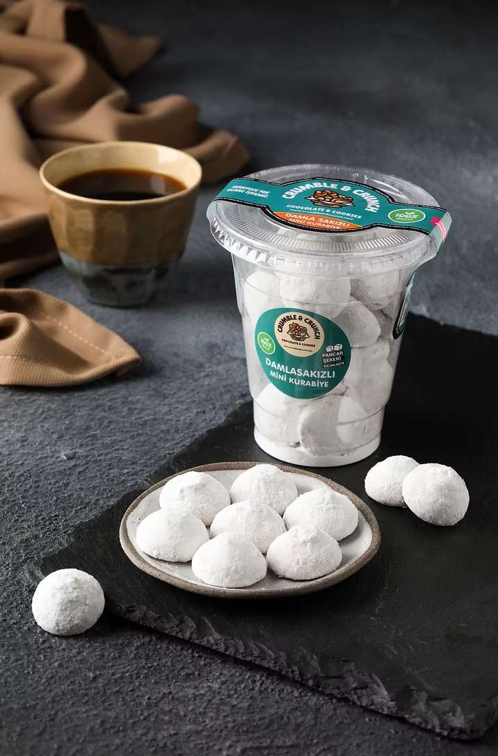 Damla Sakızlı Mini bardak kurabiye - 150 gr