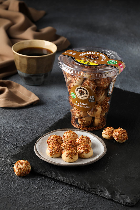 Susamlı Mini bardak kurabiye - 150 gr