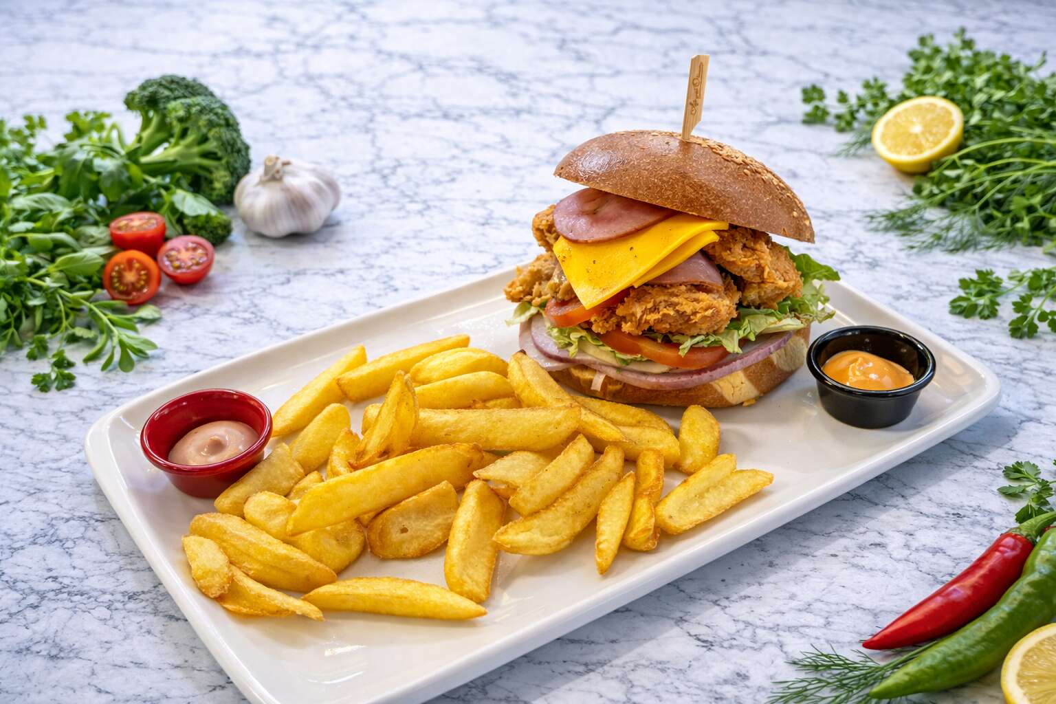Chicken Fiesta Burger