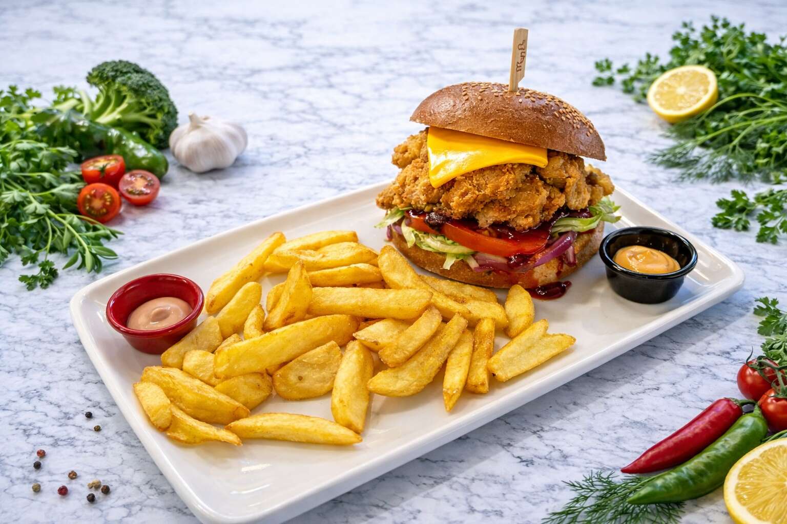 Chicken BBQ Burger
