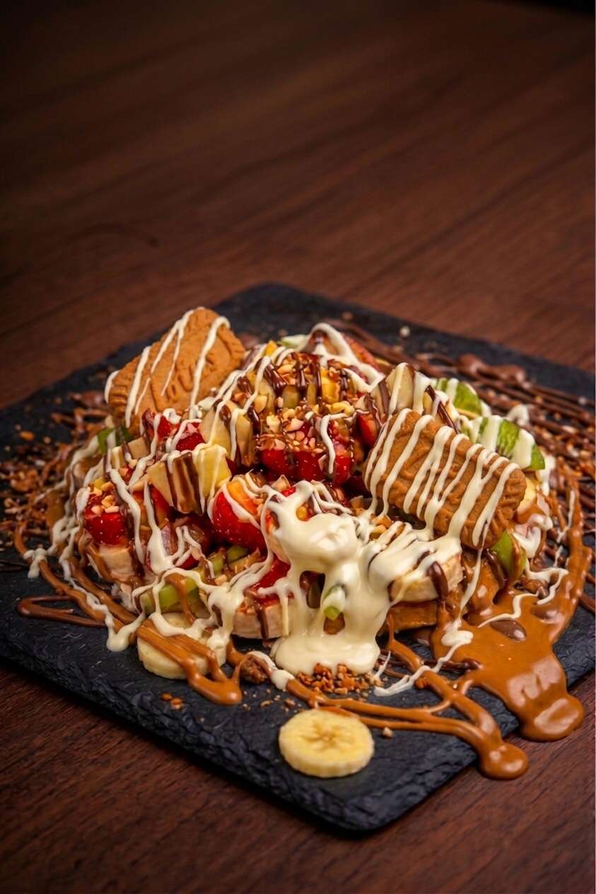 Lotus cream waffle