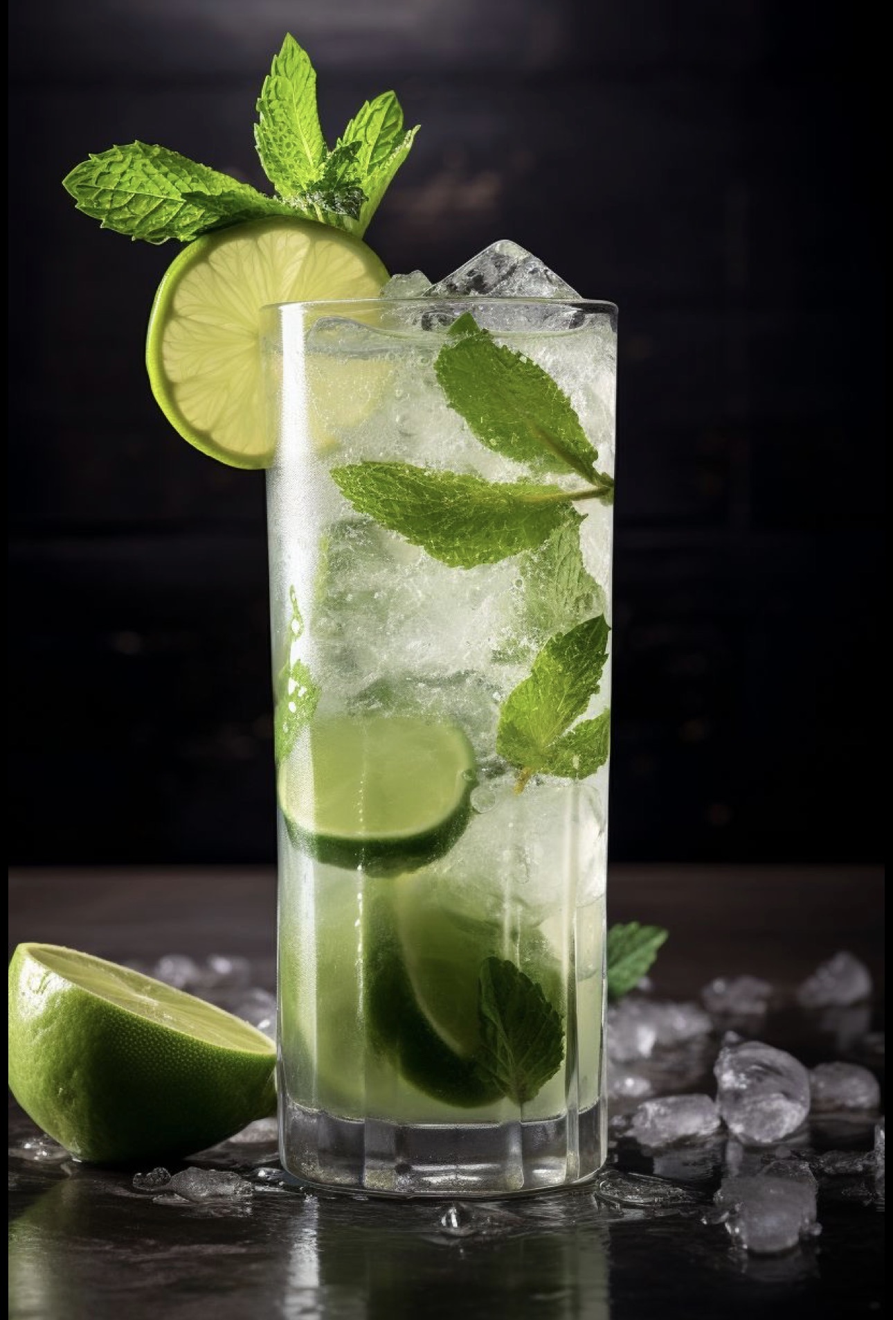 Green apple mojito