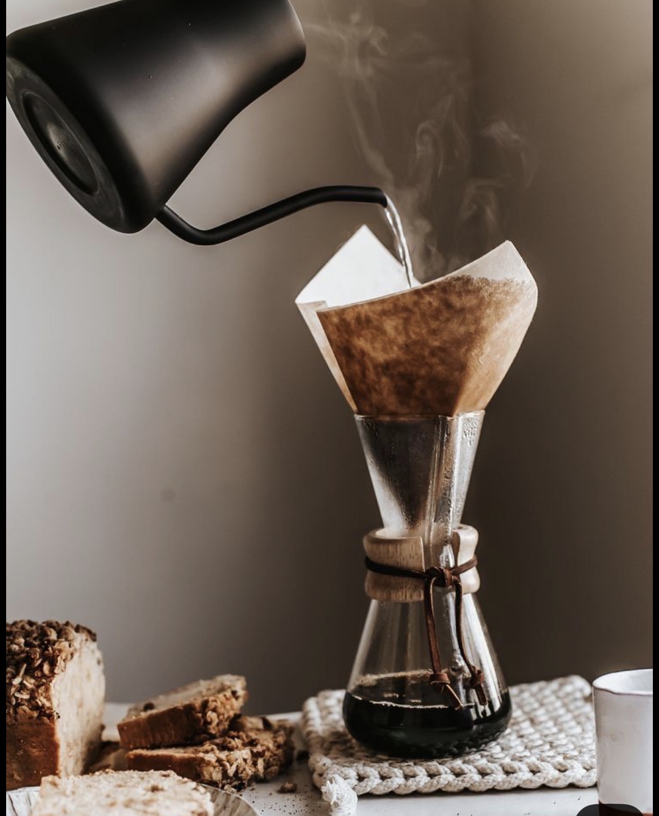 Filter coffee with milk