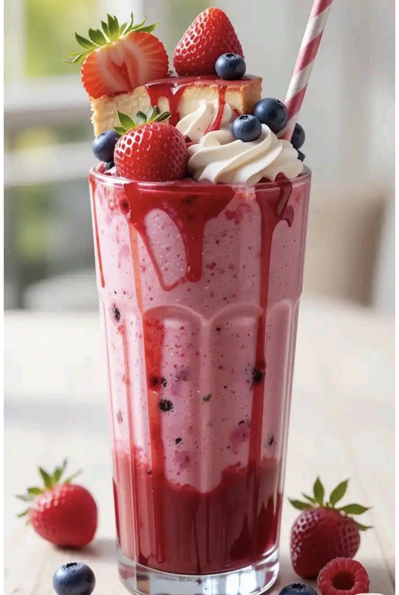Strawberry milkshake