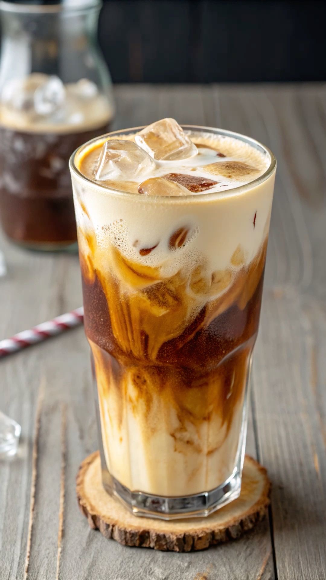 Caramel iced latte