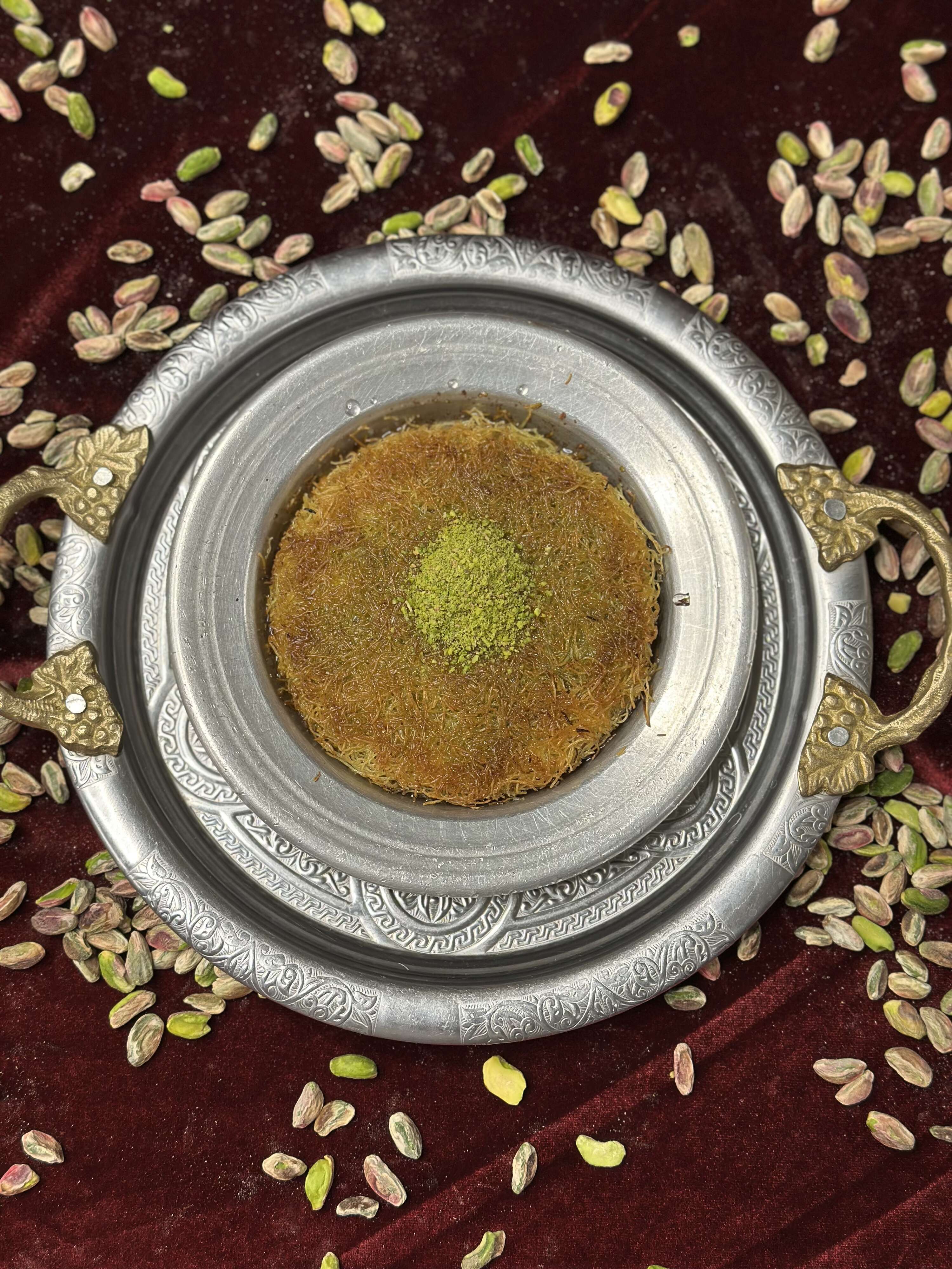 Kaymaklı künefe for two