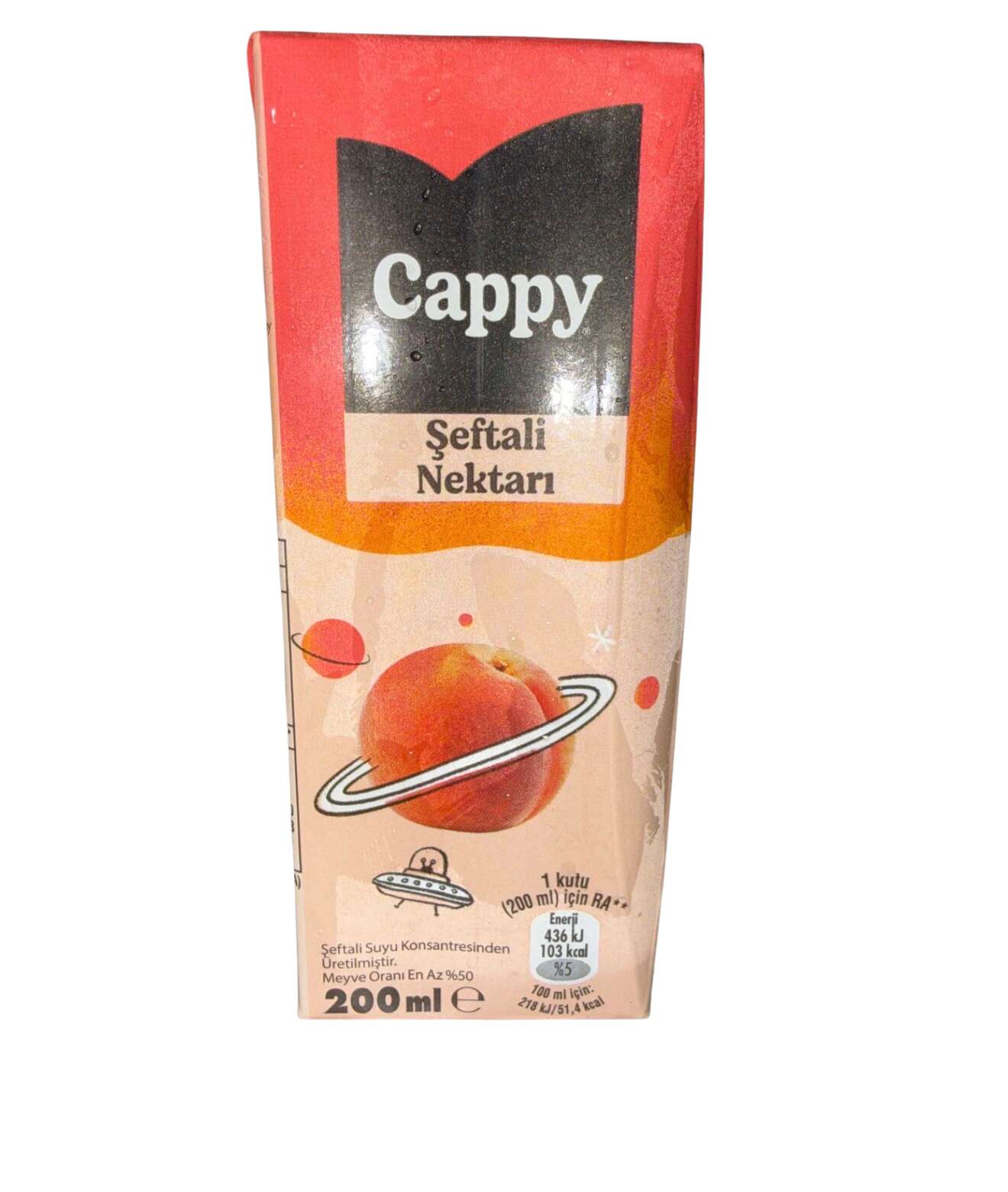 CAPPY ŞEFTALİ MEYVE SUYU
