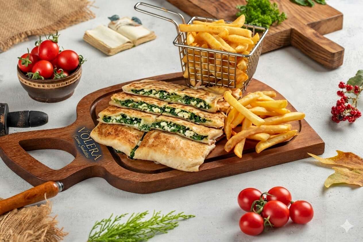 Ispanaklı peynir gözleme