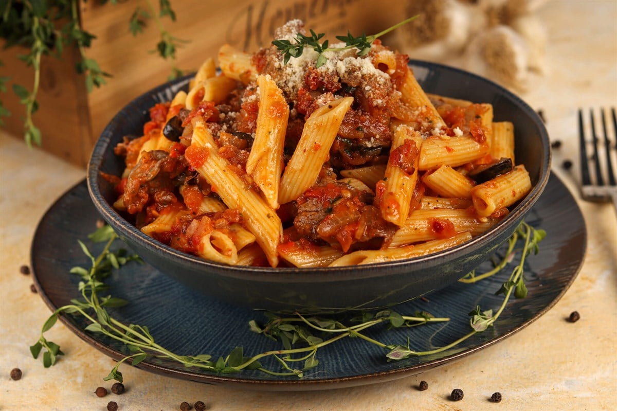 Beef Penne Arabiata