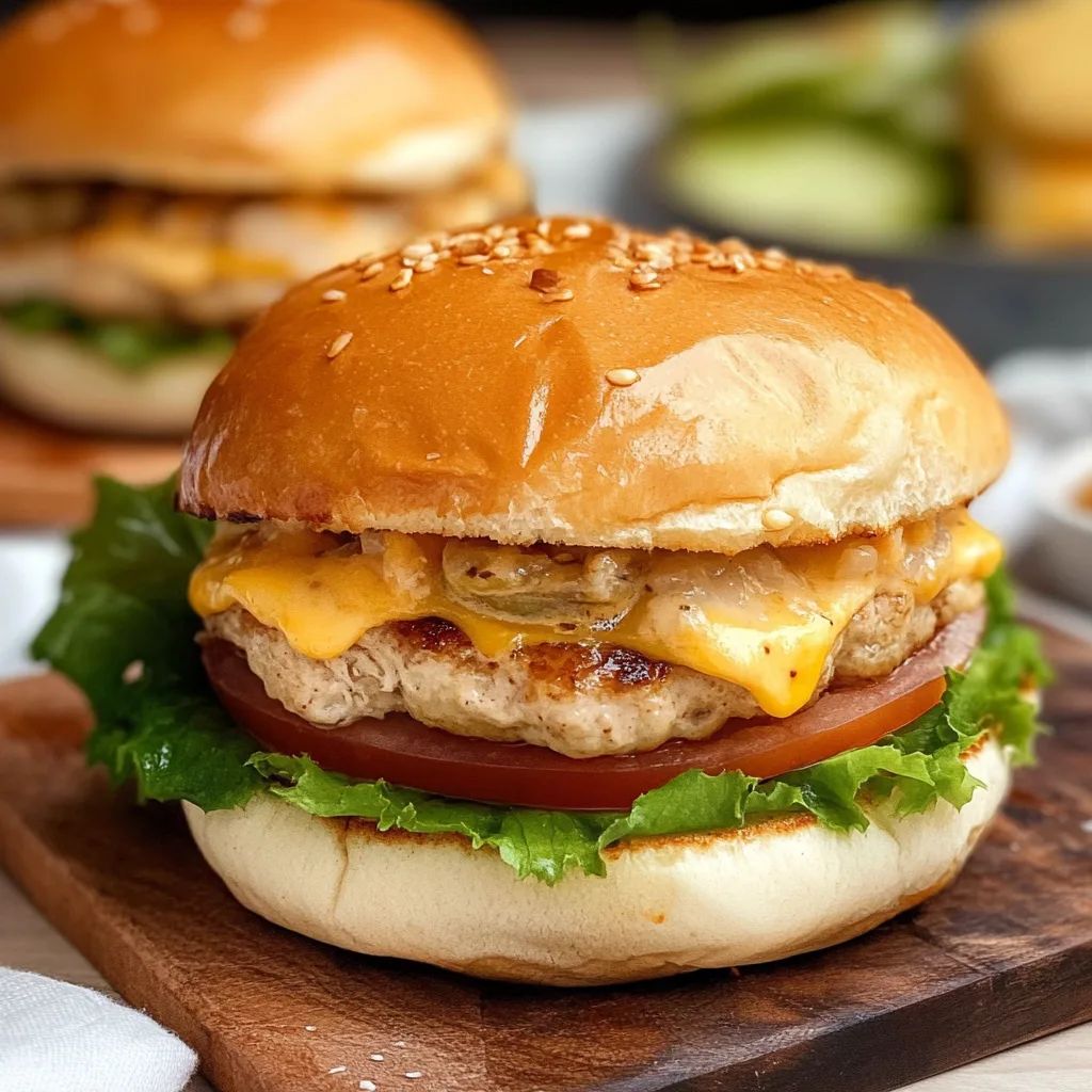 Cheddar Tavuk Burger