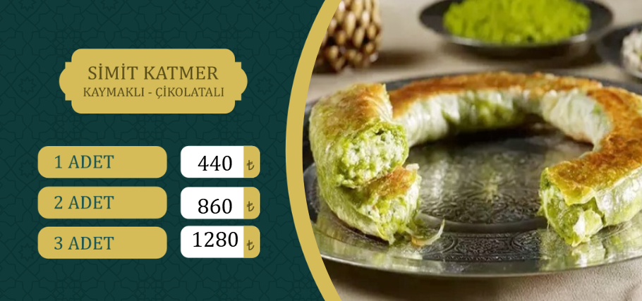 Simit Katmer ( Çikolatalı-Kaymaklı )