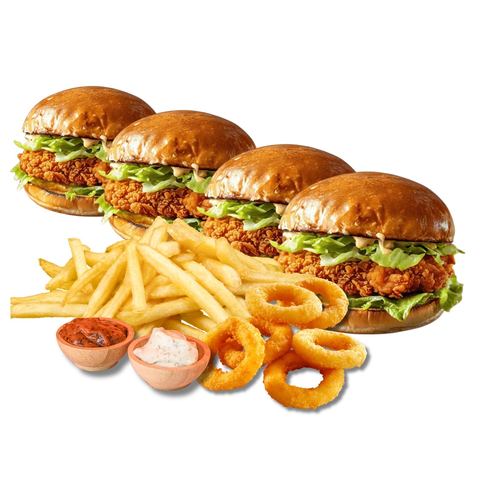 304- Aile Çıtır Burger Menü