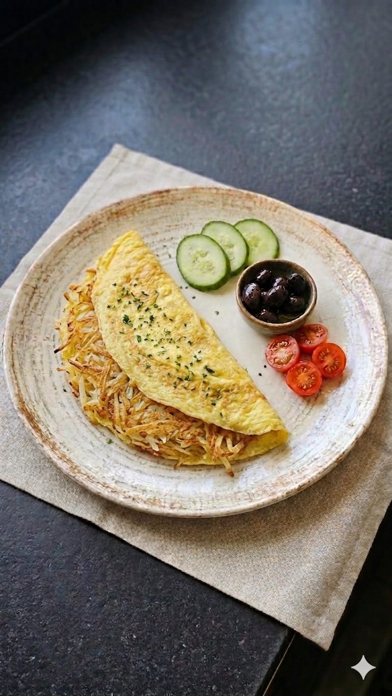 Patatesli Omlet