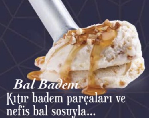 Bal badem dövme dondurma